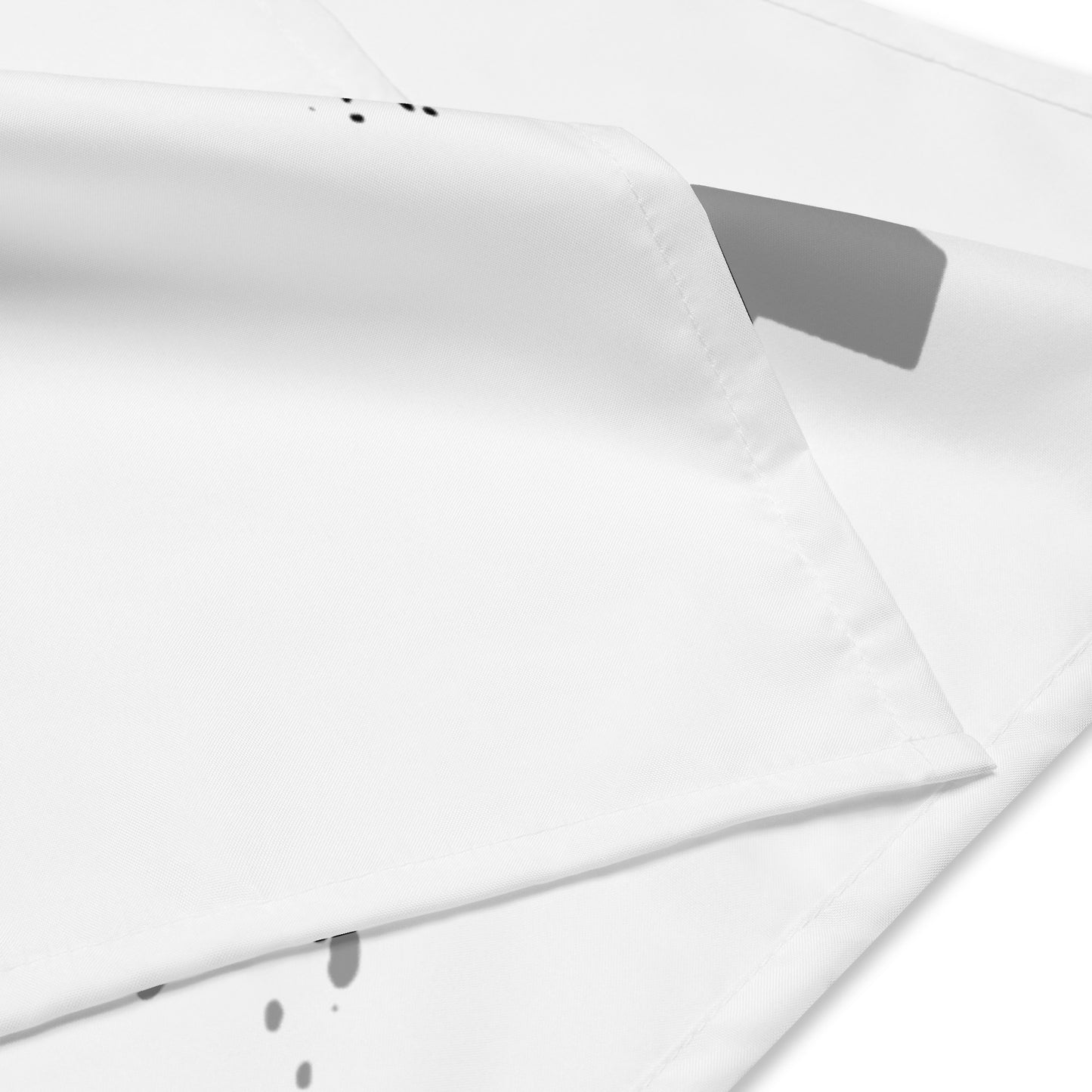 Single Logo Bandana - White w/black